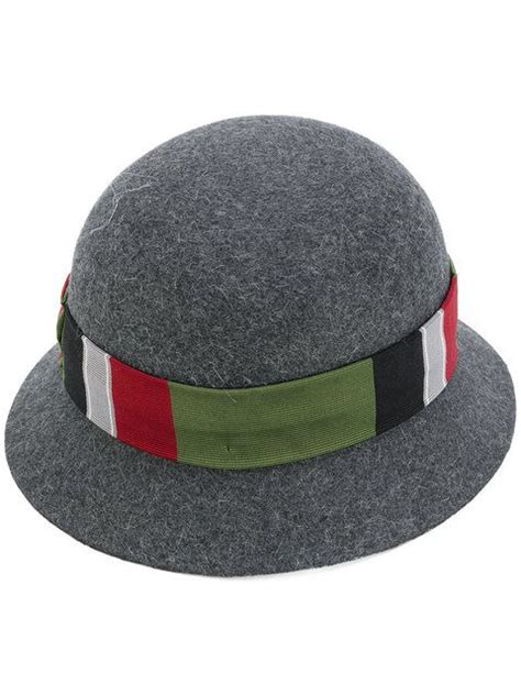 gucci tapestry ribbon felted hat|Gucci hats and gloves.